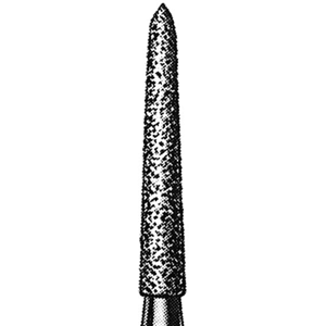 Livingstone Diamond Burs, Truncated Conical with Ogival End ISO 298524 #16, Friction Grip, High Speed, Medium, Each