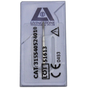 Livingstone Diamond Burs, Needle, ISO 539524 #10, Friction Grip, High Speed, Medium, Each