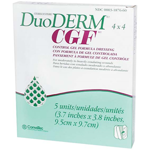 Duoderm Control Gel Formula (CGF) Dressing, 15 x 15cm, 5/Pack (H7661) Pack