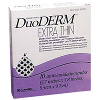 DuoDERM® Extra Thin CGF Dressing, Hydrocolloid Dressing, 5 x 10cm (2 x 4"), Rectangle, Beige, Each Loose