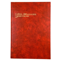 ACCT. BOOK RED H/COVER 3880 84LF A4 7 M/C EACH Each