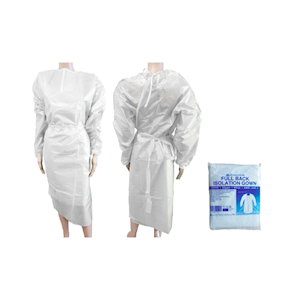 Liv Isolation Gown with Tie, Full Back, Long Sleeve, AAMI Level 1, 40gsm, Nonwoven PP/PE, White, 1/Pack, 100/Carton Carton