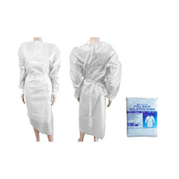 Liv Isolation Gown with Tie, Full Back, Long Sleeve, AAMI Level 1, 40gsm, Nonwoven PP/PE, White, 1/Pack Each