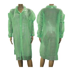 Livingstone Disposable Laboratory Gown/Dust Coat without Pocket