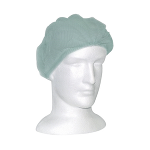 Livingstone Disposable Crimped Hairnet Cap, 21 Inches, Double Elastic, Latex Free, HACCP, Green, 250 Pieces/Dispenser Box