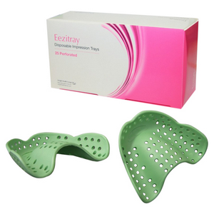 Eezitray Dental Impression Trays, No. 20, Upper/Lower Anterior, Green, Disposable, Recyclable Plastic, Each Each