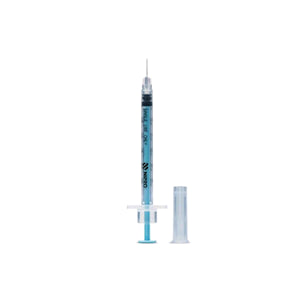 Nipro Precision Syringe, 0.3mL, 31G x 8mm (5/16"), Blue Plunger, 100 Pieces/Box Box