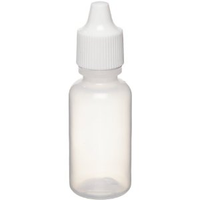 Glass Bottle with Cap, 100ml, Round, Narrow Top, Clear, 56 Pieces/Box Box