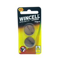 Wincell Lithium Battery, CR2016 Type, 3 volts, Each