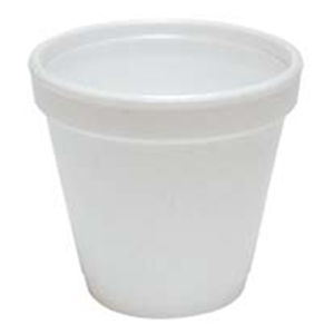 Dart Foam Cups, 4oz or 118ml, Plain, White, Loose Loose