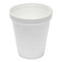 Livingstone Foam Cups, 8oz or 237ml, White, 25/Pack Sleeve