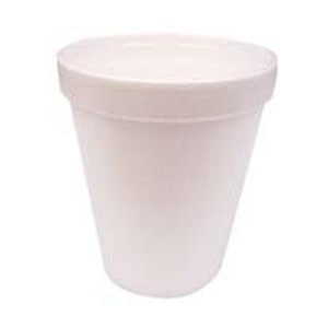 Universal Foam Cups, 8oz or 237ml, Plain, White, Loose Loose