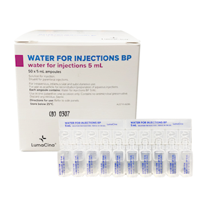 Lumacina Water for Injection BP, 5mL, 50 Steriluer Ampoules/Box