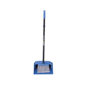 Oates Lobby Pan and Broom Set, Recyclable Plastic, Blue, Each Set