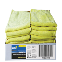 Oates All Purpose Microfibre Cloth, 40 x 40cm, Yellow, 20/Pack Pack