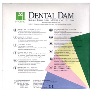 HYGIENIC FIESTA R/DAM HEAVY 6X6IN 36/BX Box