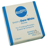 Shofu Dura White Stones, Shank CA, Shape FL2, No 0223, 12/Pack Pack
