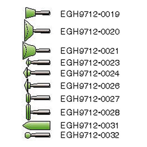Shofu Dura Green Stones, Shank HP, Shape KN1, No 0023/55, 12/Pack