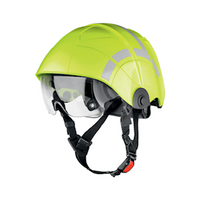Eska PAB MP1 Specialty Hard Hat, Rescue Helmet, Thermoplastic, AF/AS Internal Goggle and External Visor, One Size, White, Each Each