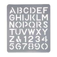 Esselte Lettering Stencil, 75mm, Each Each
