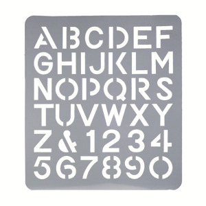 Esselte Lettering Stencil, 75mm, Each Each