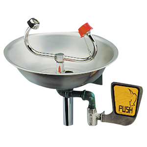 Speakman Eye Wash, Wall Mounted, with Flip Top Lid, with Stainless Steel Bowl, Each Each