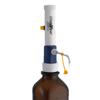 Fortuna Basic Optifix Liquid Dispenser 2-10ml Volume, 0.5ml Division, 0.6pct Accuracy, 0.2pct Imprecision, Yellow, Germany, Each