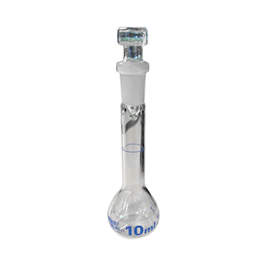 Volumetric Flask, 10ml, Class A, with Glass Stopper, Borosilicate Glass, Made in Europe, Each Each