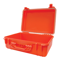 Empty First Aid Case, 460W x 170H x 350Dmm, Recyclable Plastic, Water Resistant, Orange, Each Each