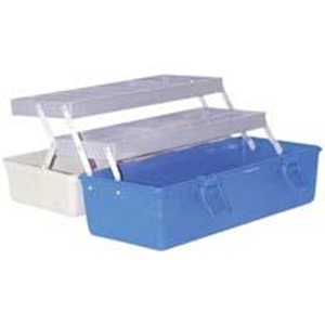 ANY BRAND FA CASE Recyclable Plastic GREY & BLUE NATL REGULATION (MEDICOR ONLY) 42 x 18.5 x 18cm Each