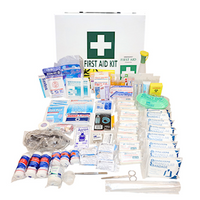 Livingstone Industrial First Aid Kit, National, Complete Set In Wall Mountable Metal Case Each