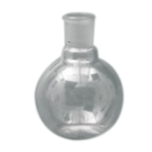 Flat-Bottom Spherical/Boiling Flask, 2000ml, Socket Joint 34/35, Single Short Neck, Borosilicate Glass, Clear, Each Each