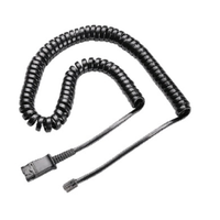 CURLY CORD FOR FELLOWES HEADSET TO AMP OR TELEPHONE EA Each