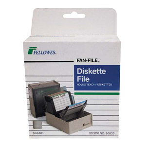 DISK FANFILE 3.5" HOLDS 10 DISKS EACH Each
