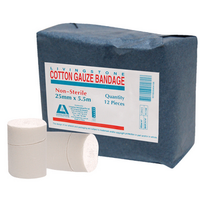 Livingstone Gauze Bandage, Wide Open Weave WOW, Latex Free, 25mm x 5.5m, Export Special 12/Pack Pack