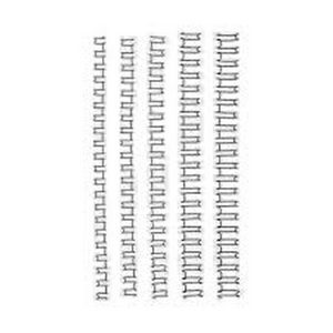 WIRE BINDING COILS 16MM BLACK GBC 23 loops 100/pk Pack