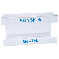 Livingstone Single Tier Glove Box Holder Dispenser, Inner Dimension: 25 x 14 x 10cm, Clear Plastic, Each Each