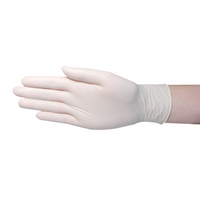 Geltek Latex Examination Gloves, Powder Free, AS/NZ, Biodegradable, Polymer Coated, Textured, Small, Cream, 2/Bag (Expiry: 31/10/2026)