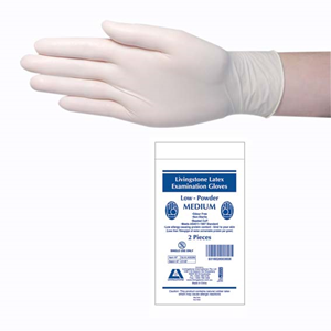 Livingstone Premium Biodegradable Latex Gloves, Medium, 2/Bag Bag