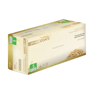 Gloveon COATS Colloidal Oatmeal Coated Examination Nitrile Gloves, Powder Free, Large, Blue, 200 Pieces/Box