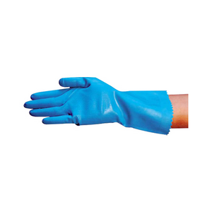 Astra Silver Lined Natural Rubber Gloves, Biodegradable, Size 7, Blue, 1 Pair/Pack (GSG7) Pair