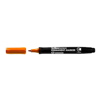 Artline Supreme Permanent Marker, 1mm, Bullet Point, Orange, 12/Box Box