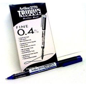 ARTLINE PENS ARTLINE 2770 0.4MM R/BAL BL BLUE BX/12 Box