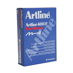 Artline 400 Paint Marker, Bullet Point, 2.3mm, Red, 12/Box Box