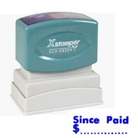 XSTAMPER 1055 SINCE PAID $.. BLUE EACH Each