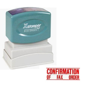 XSTAMPER 1351 CONFIRM FAX ORDER RED EACH Each