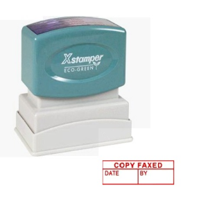 XSTAMPER 1547 COPY FAXED DATE/BY RED EACH Each