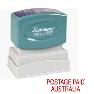 XSTAMPER 1561 POST PAID AUSTRAL. RED EACH Each