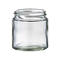 Cospak Cosmetic Glass Jar, 120mL, 58mm 400 Screw Neck, Round, Flint, Each Each