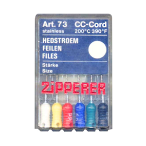 H-Files, 21mm, Art 73, No. 08, Stainless Steel, Colour-Coded, 6/Pack